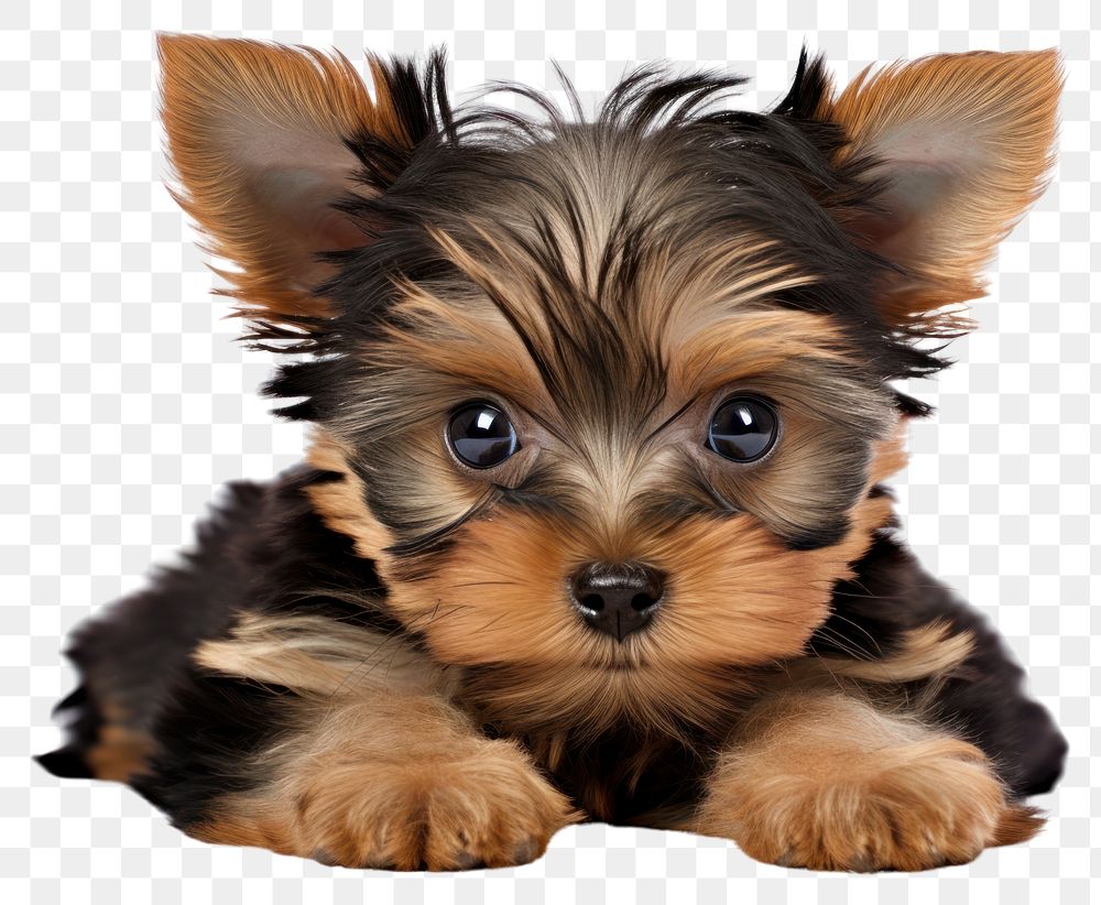 PNG Yorkshire Terrier pup terrier mammal animal. AI generated Image by rawpixel.