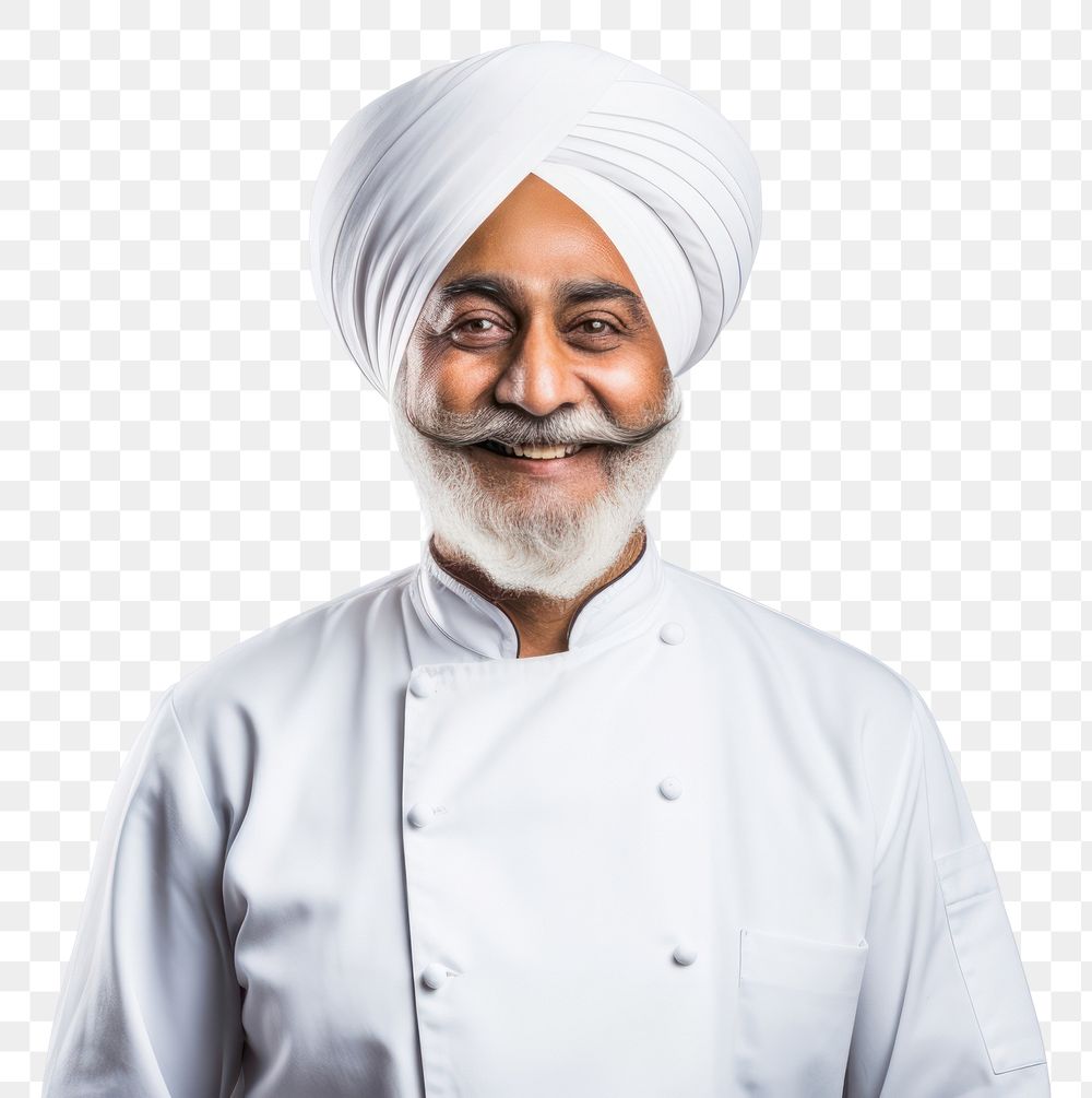 PNG An Indian chef smiling portrait turban adult.
