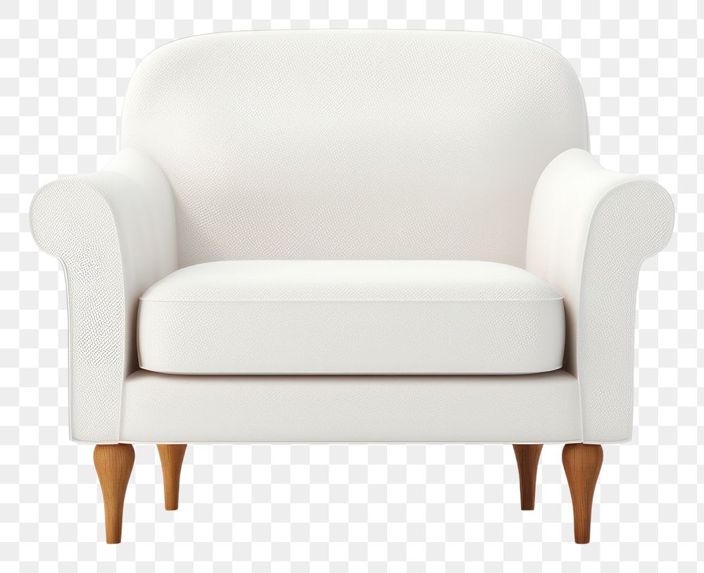 PNG Minimal arm chair furniture armchair white.