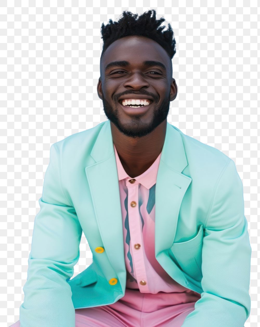 PNG African american man smiling adult smile.