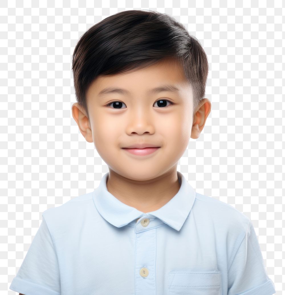 PNG  Thai kid portrait shirt child.