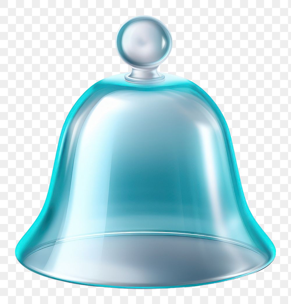 PNG  Bell icon transparent glass white background.