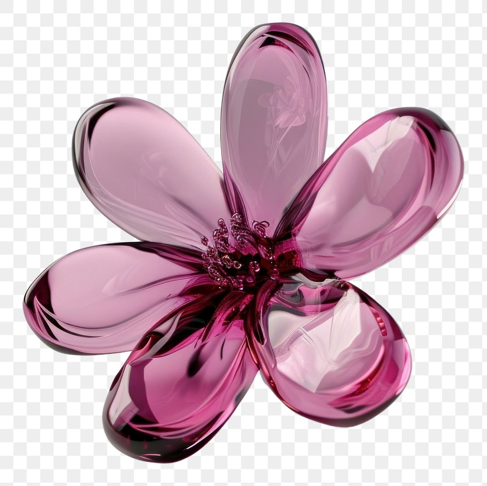 PNG Flower icon blossom jewelry purple