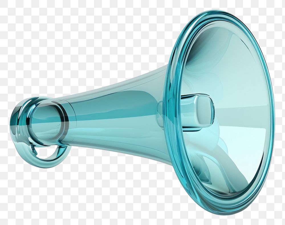 PNG Megaphone icon glass white background technology.