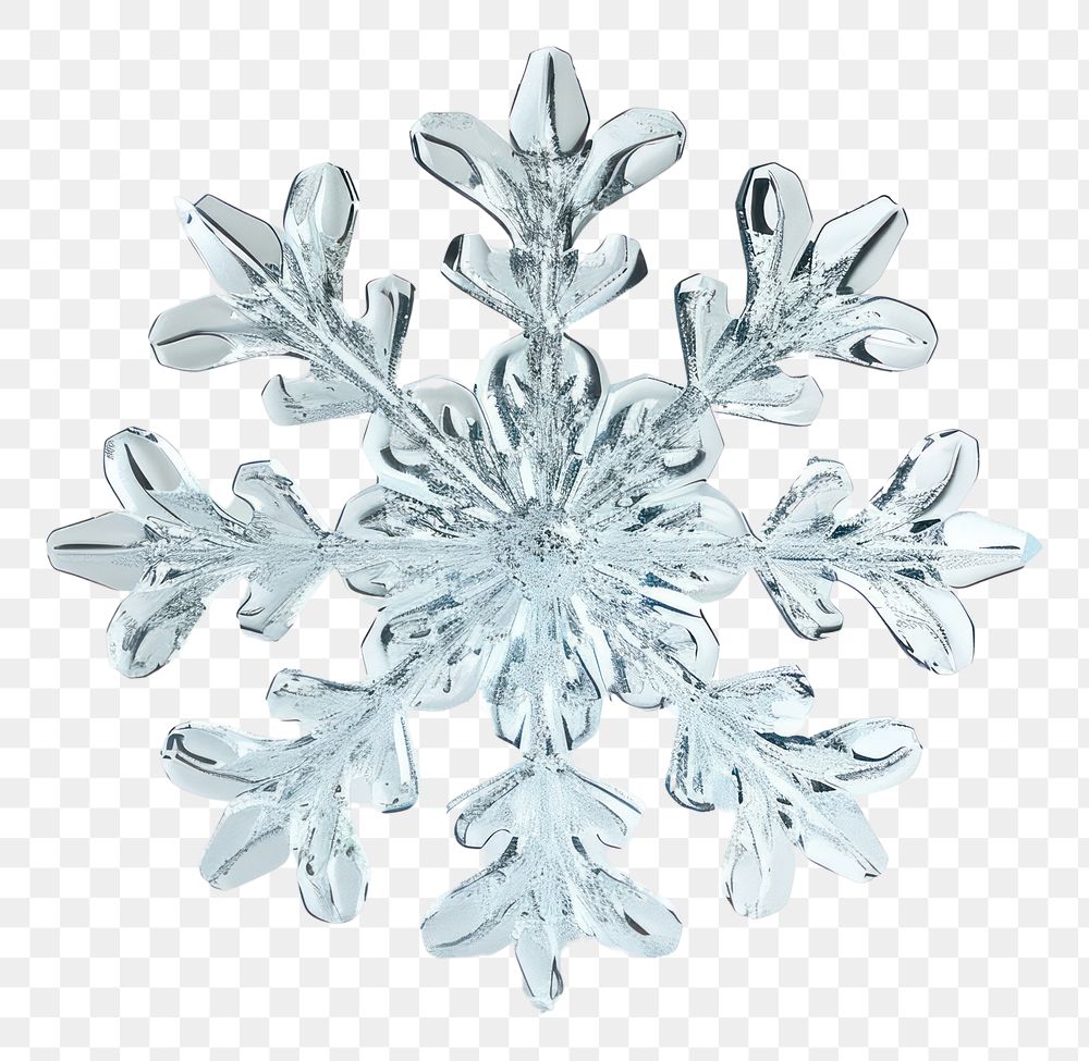 PNG Snowflake icon white celebration decoration.