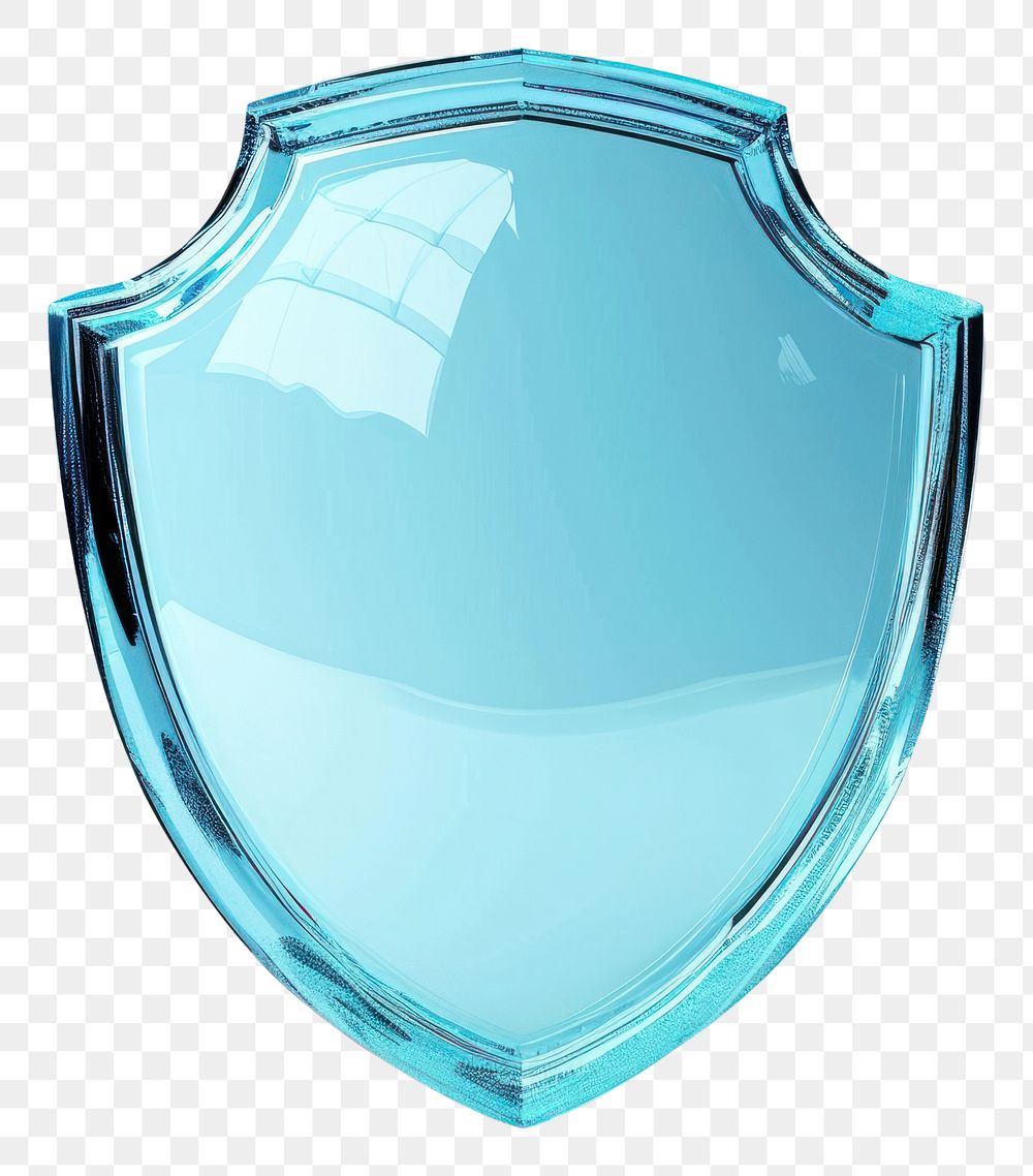 PNG Shield icon glass white background protection.