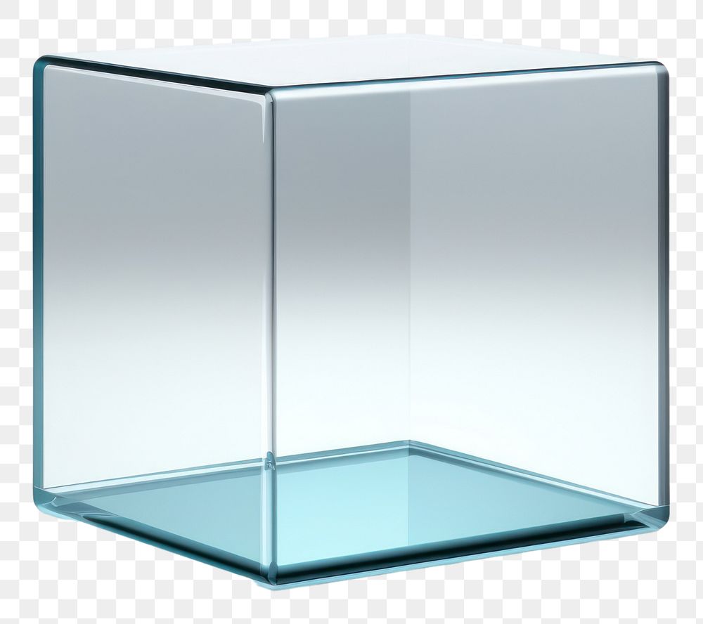 PNG Square icon glass transparent white background.