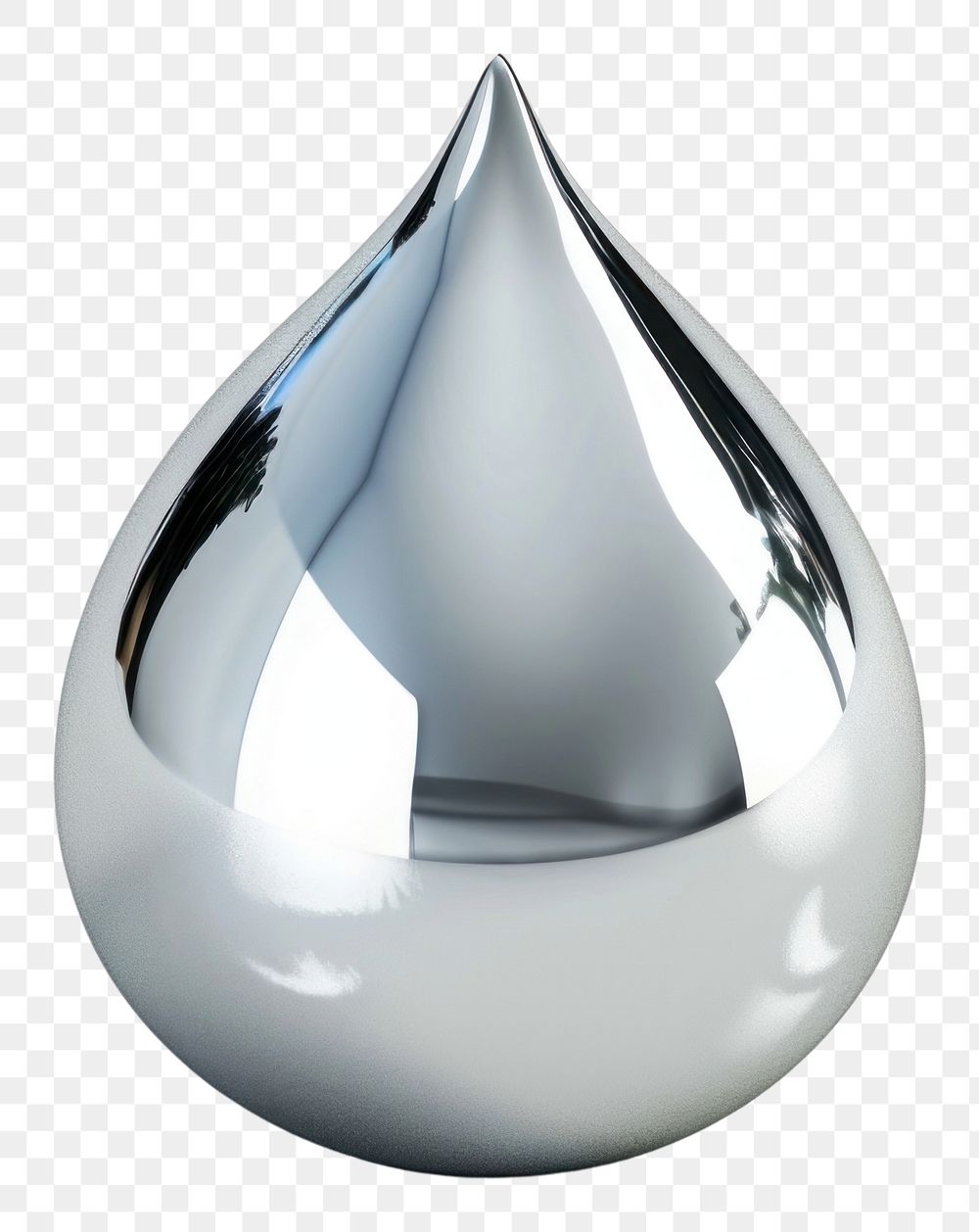 PNG Water drop Chrome material electronics simplicity reflection.
