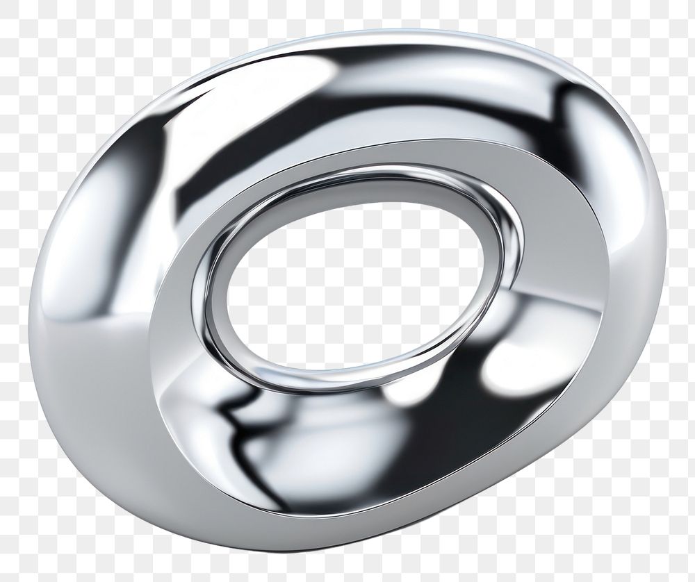 PNG One number Chrome material platinum silver steel.