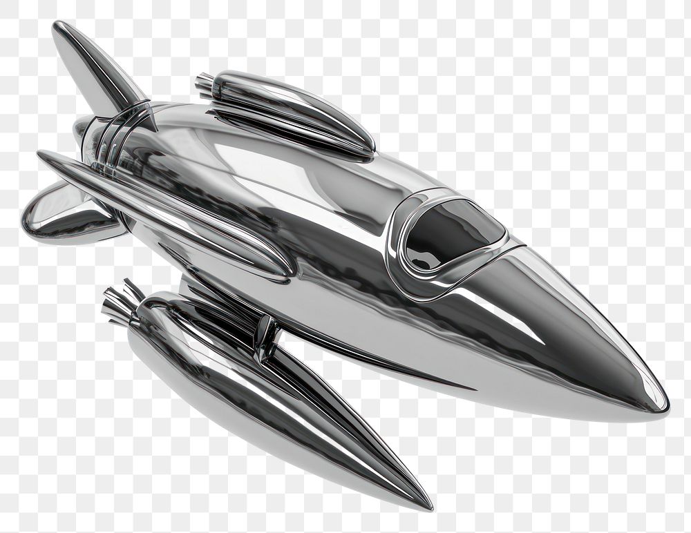 PNG Rocket Chrome material aircraft vehicle chrome.