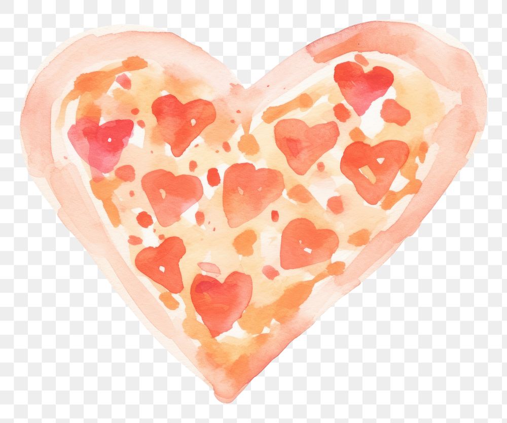 PNG Pizza heart white background creativity.