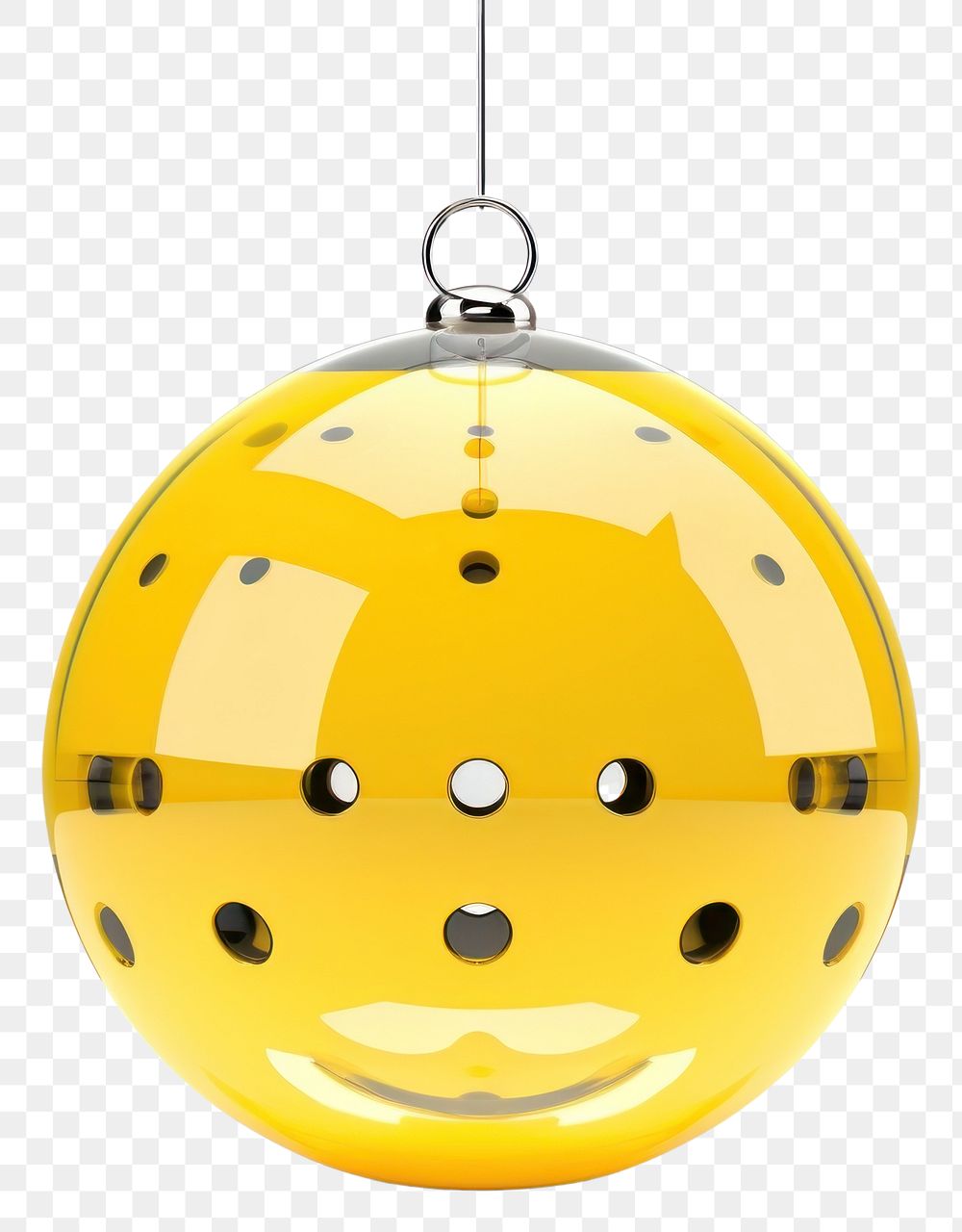PNG Yellow beach ball hanging hole celebration.