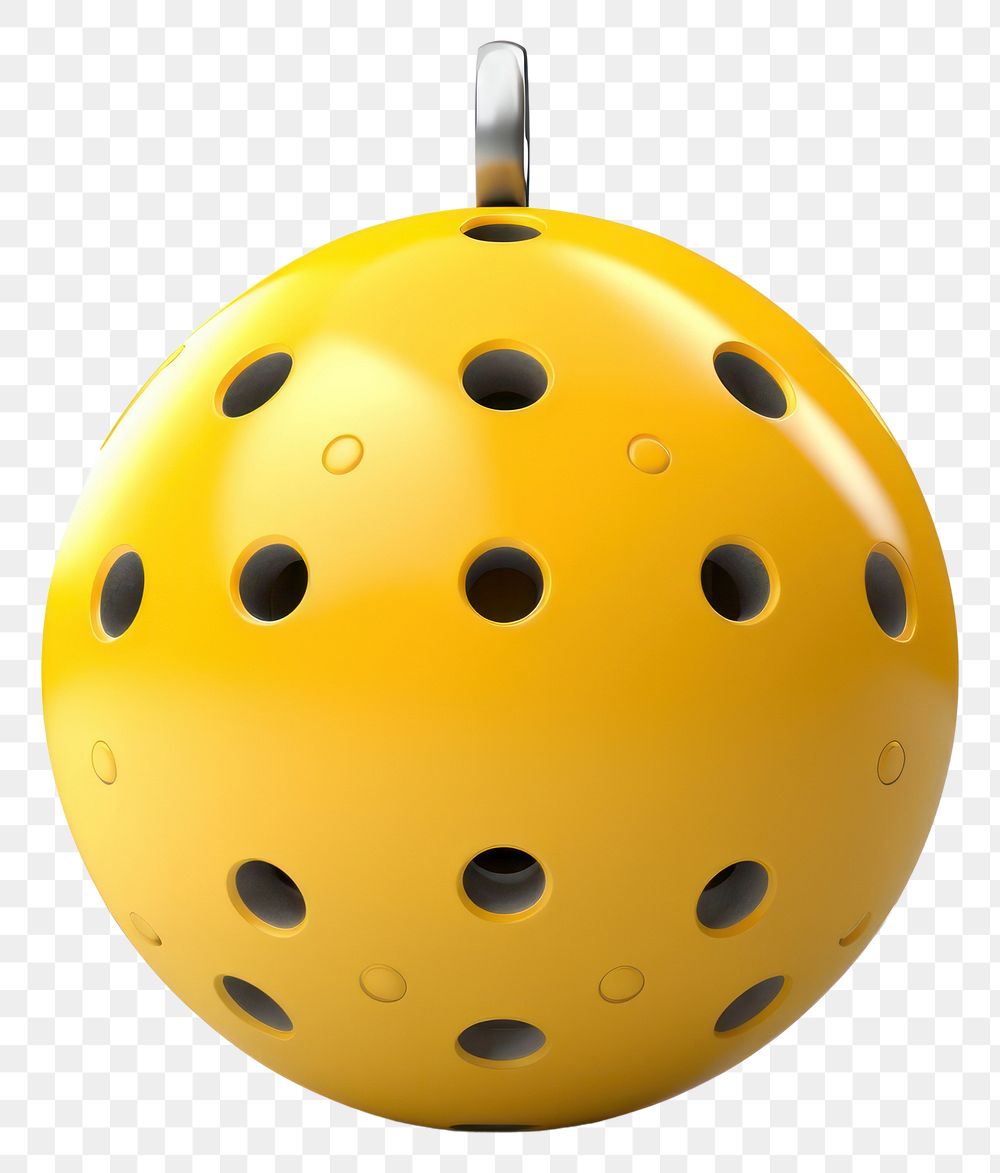 PNG Yellow beach ball hanging sphere hole.