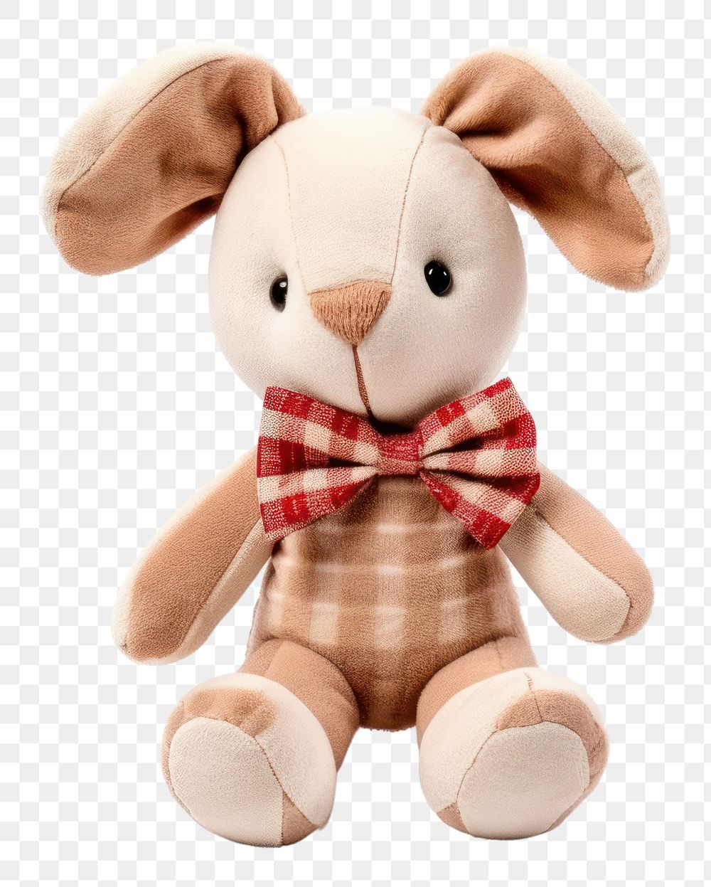 PNG  Rabbit plush toy white background representation.