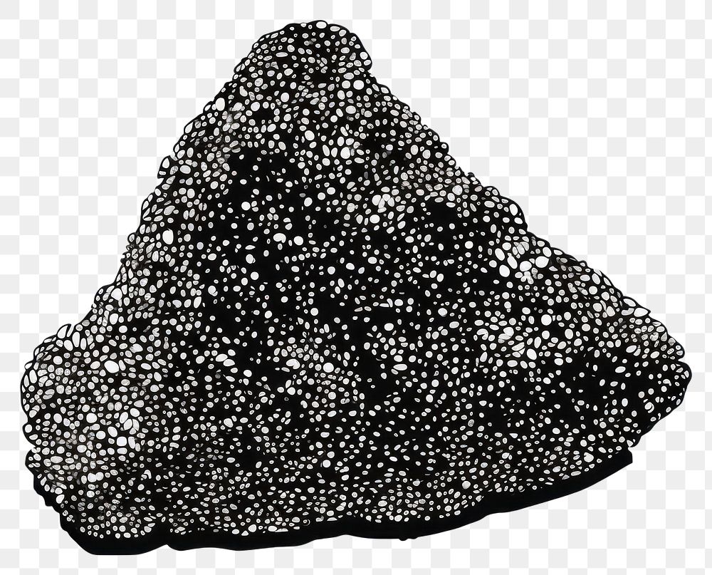 PNG Mineral rock anthracite black.