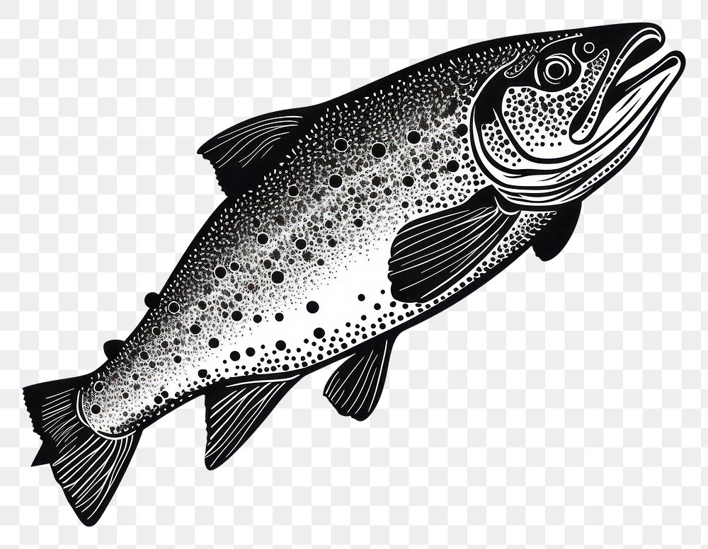 PNG Salmon animal trout fish.