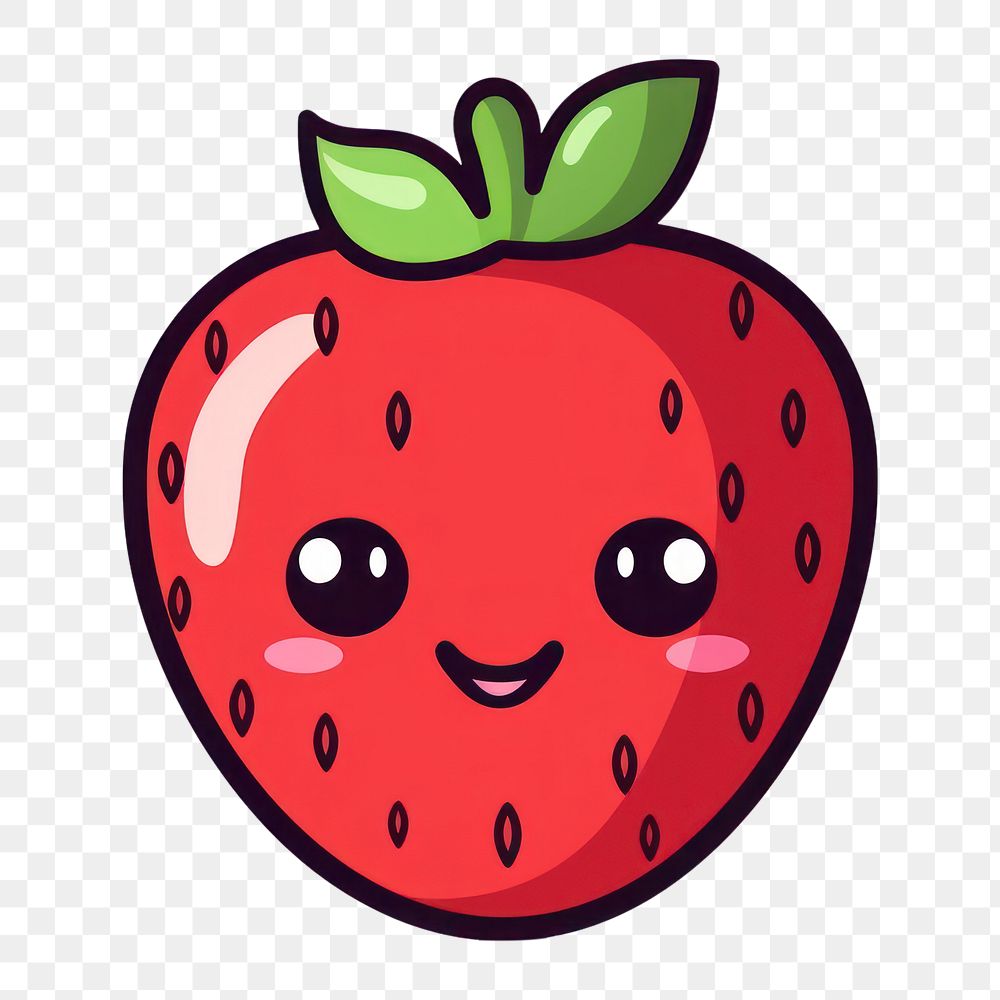 PNG Strawberry cartoon fruit plant | Free PNG - rawpixel