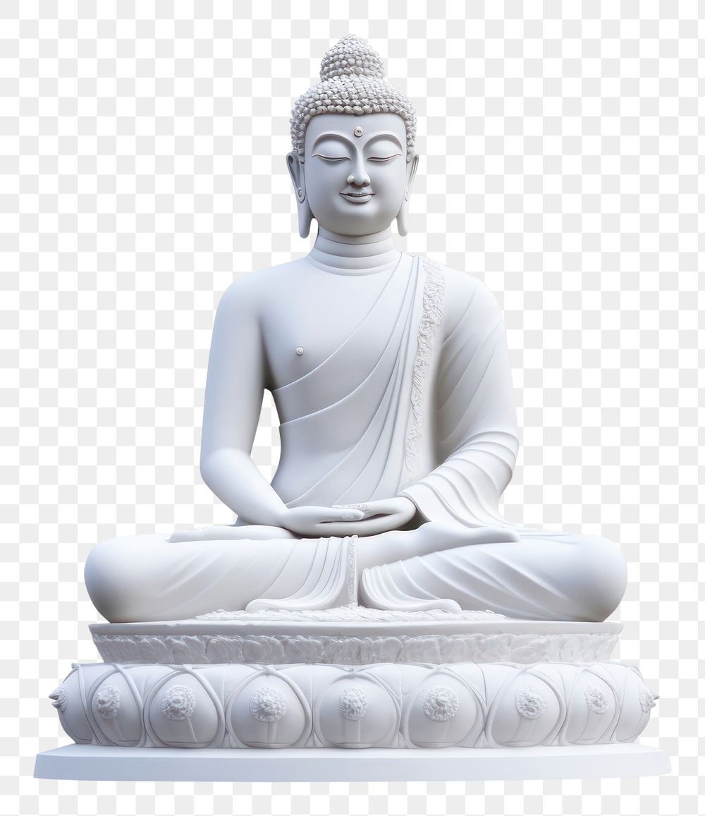 PNG Buddhism white white background representation.