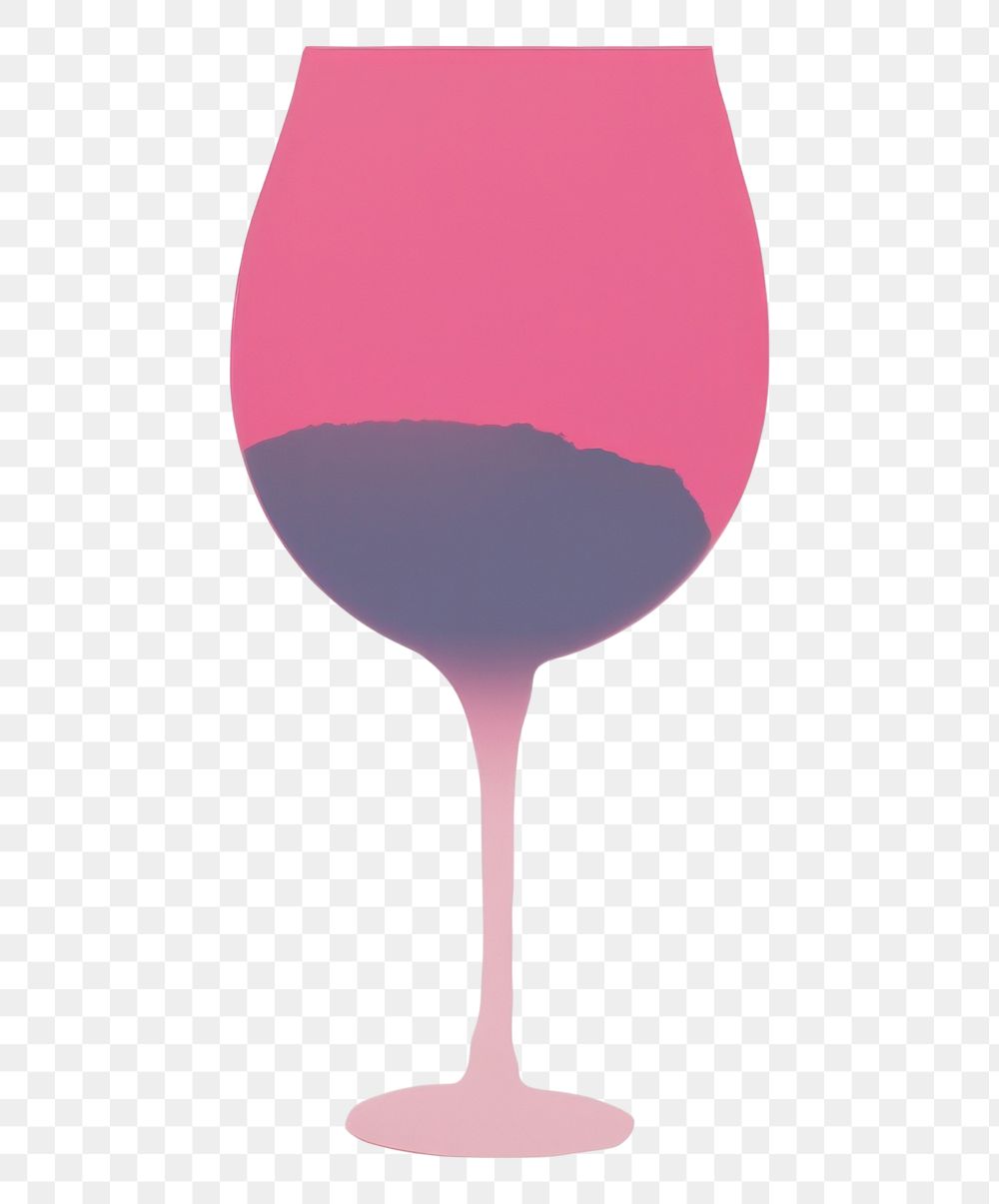 PNG  Glass of wine minimalist form drink refreshment champagne.