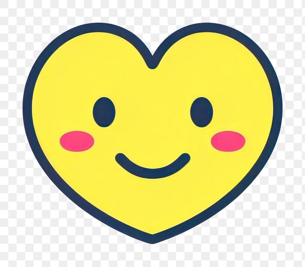 PNG  Love emoji symbol creativity happiness. AI generated Image by rawpixel.