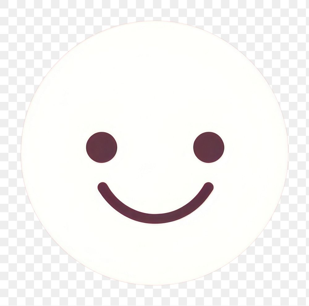 PNG  Smile emoji face logo anthropomorphic. AI generated Image by rawpixel.