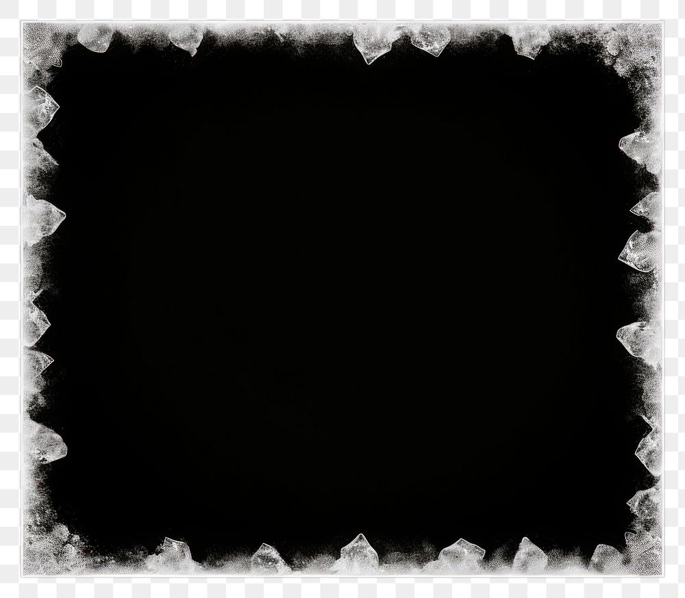 PNG Crystal black frame hole.