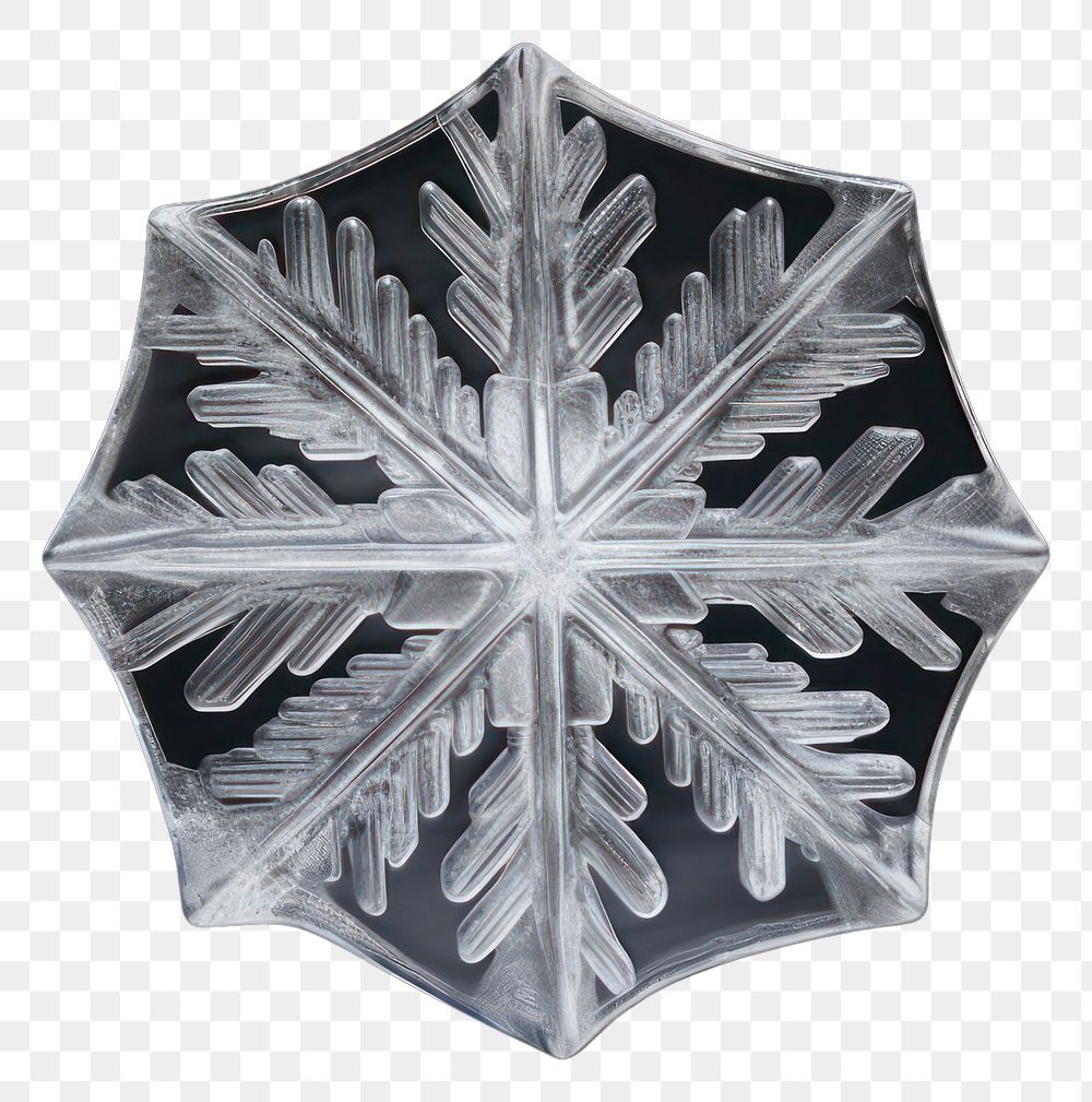 PNG Snow chandelier snowflake outdoors.