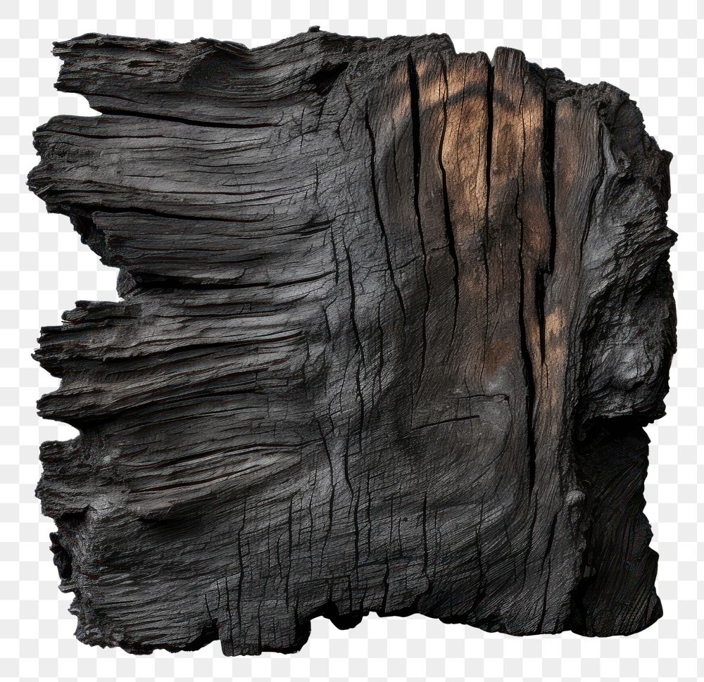 PNG  Wood charcoals with brunt tree white background anthracite.
