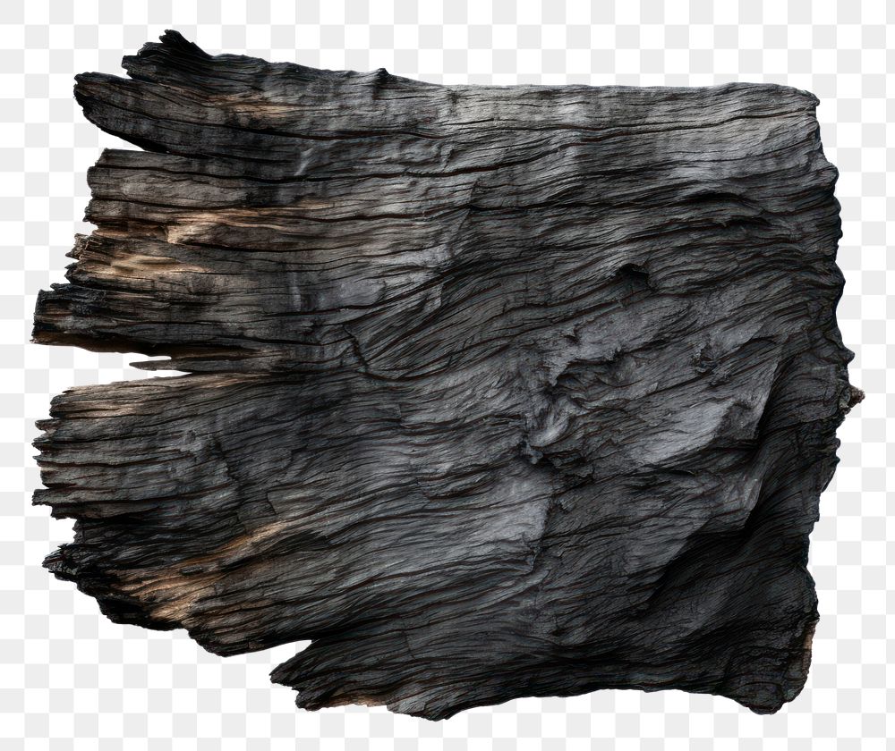 PNG  Wood charcoals with brunt rock white background anthracite.