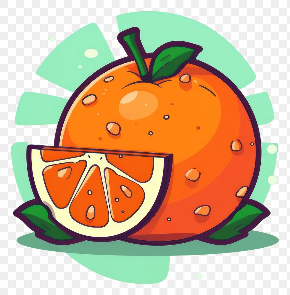 PNG  Orange icon flat grapefruit plant food.