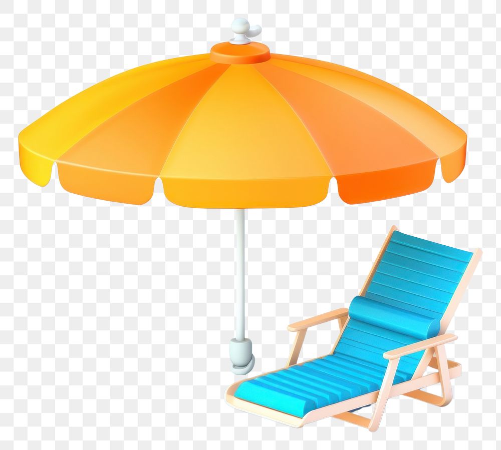 PNG Beach Chair umbrella summer chair.