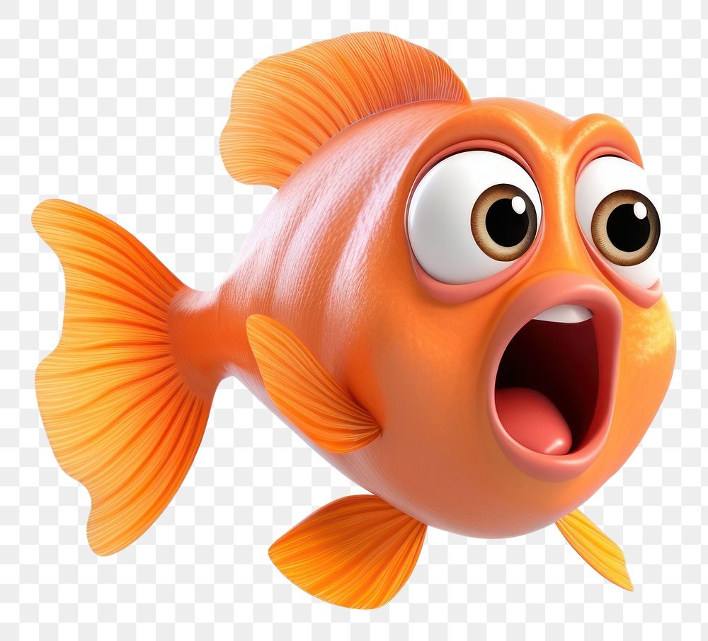 PNG Fish goldfish cartoon animal. 