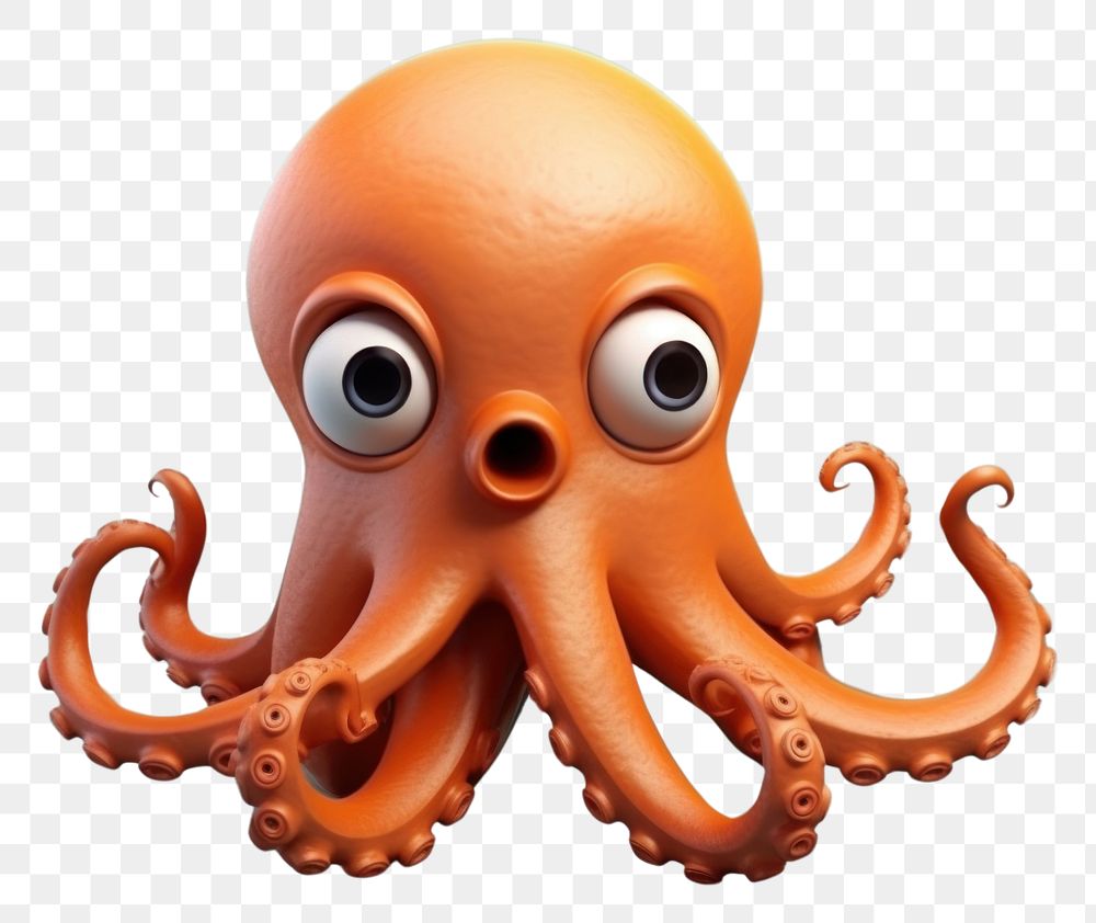 PNG Octopus cartoon animal invertebrate. AI generated Image by rawpixel.