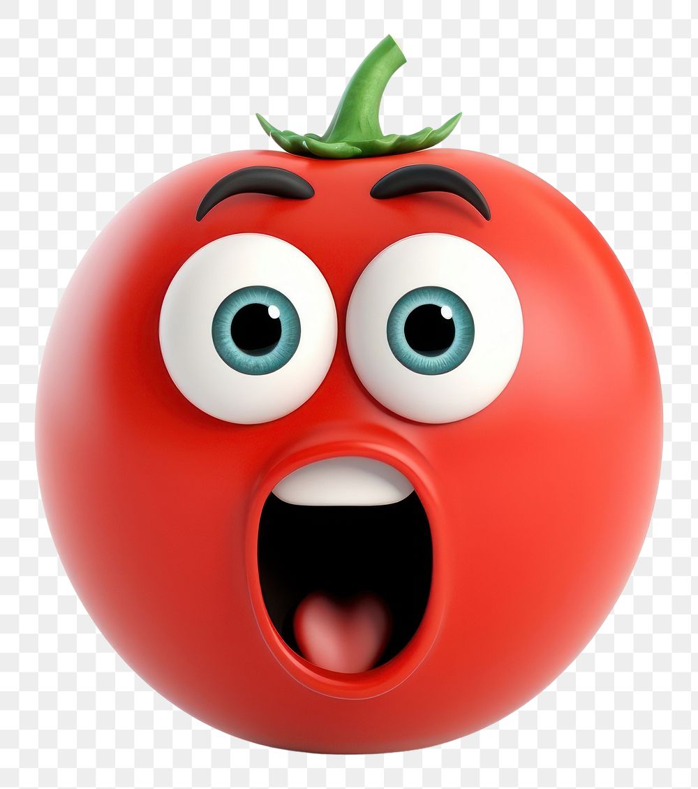 PNG Tomato vegetable surprise cartoon. 