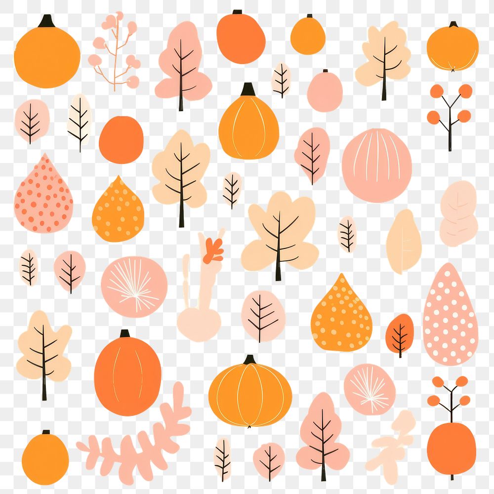 PNG  Autumn pattern backgrounds plant food. 