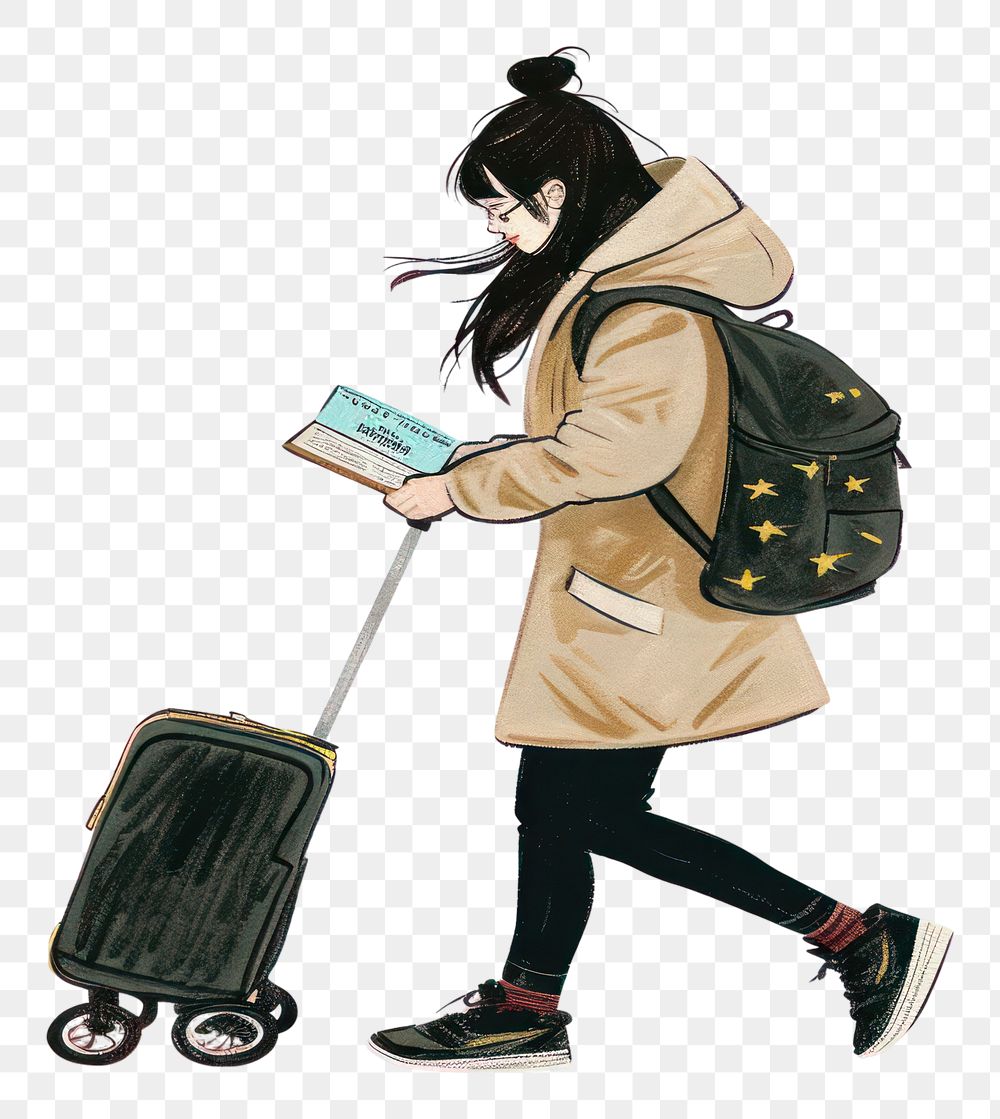 PNG Suitcase footwear luggage walking.