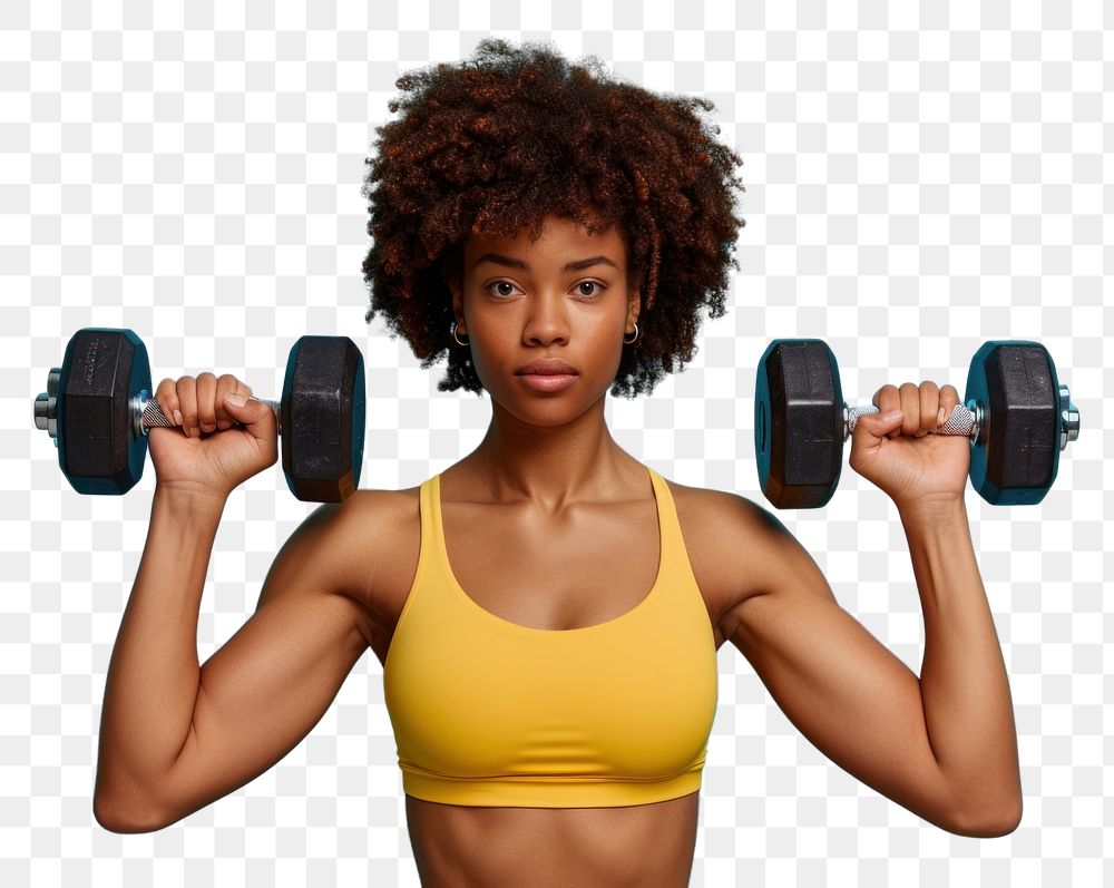 PNG  Weight training sports weight adult. AI generated Image by rawpixel.