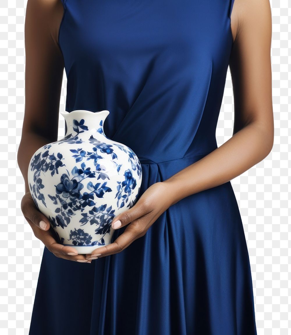 PNG Porcelain pottery holding dress.