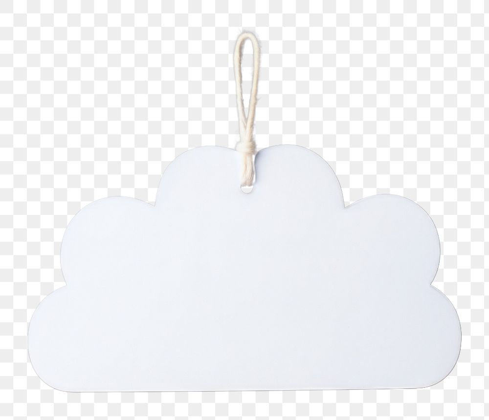 PNG Cloud gift tag white gray electronics.