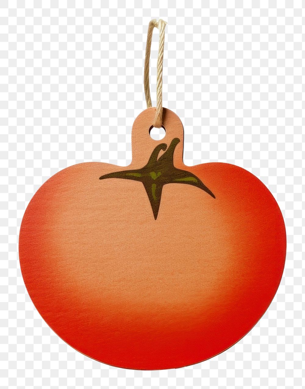 PNG Gift tag tomato vegetable fruit.