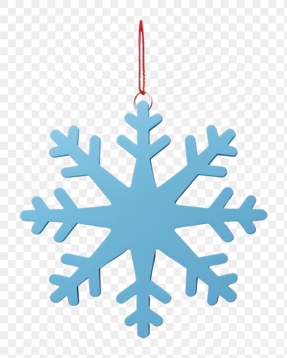 PNG Gift tag snowflake shape blue.