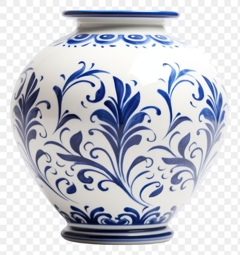 PNG Porcelain pottery vase jar.