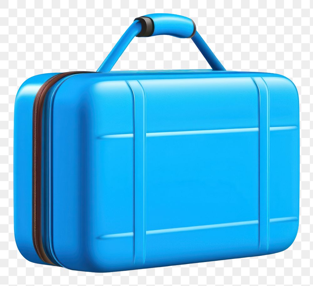 PNG Summer 3d realistic render vector icon Suitcase suitcase luggage bag.