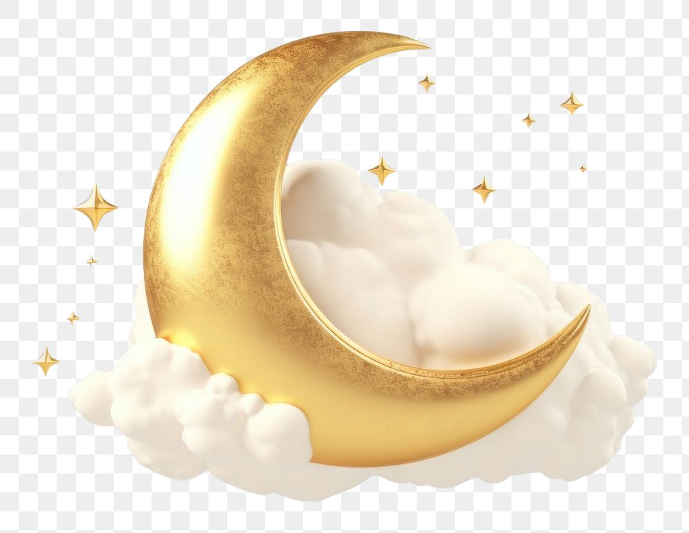 PNG Cloud moon gold accessories.