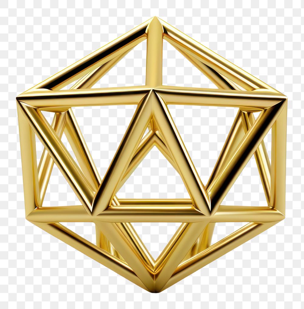 PNG Geometric gold jewelry white background.