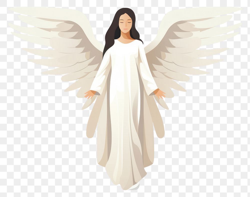 PNG  Angel adult white white background.