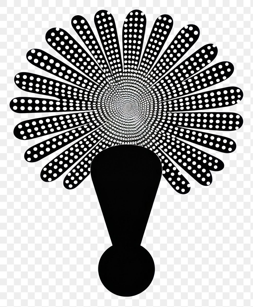 PNG Silhouette microphone accessory pattern.