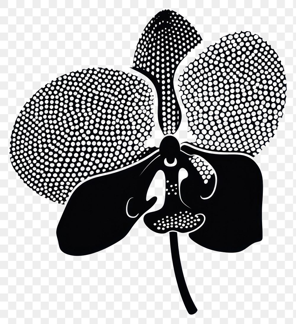 PNG Appliance blossom stencil flower.
