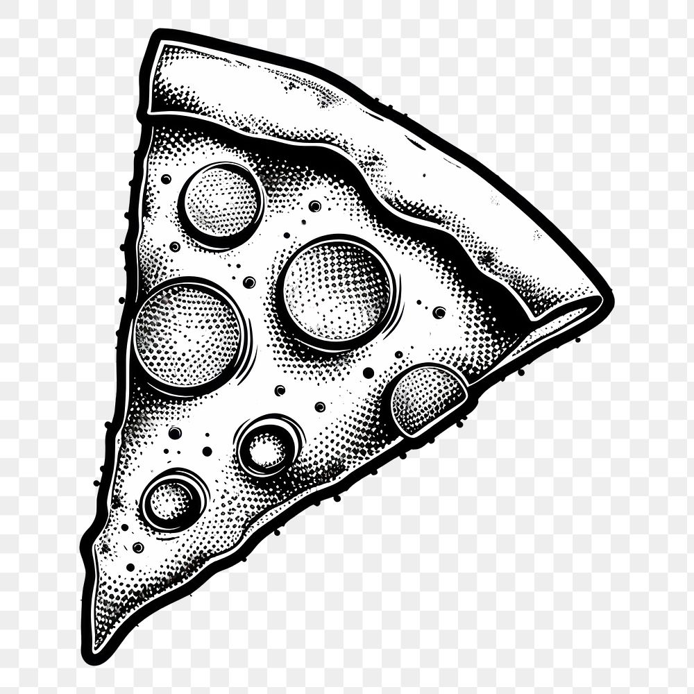 PNG Sketch illustrated drawing pizza.