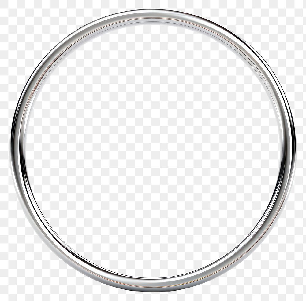 PNG Hula hoop Chrome material silver platinum jewelry